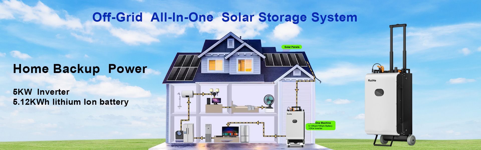 off grid home energy storagy all in one system